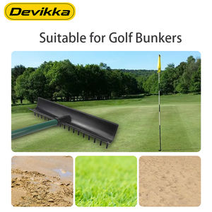 KONDAY Râteau de golf de haute qualité à longueur réglable Manche en aluminium avec dents en plastique - Product Image 5