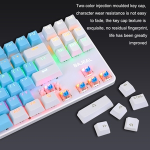 BAJEAL K100 Bàn Phím Cơ Có Dây PVC 1.6M Trục Xanh 87 Phím Chính Hãng Bajeal K100 - Product Image 3