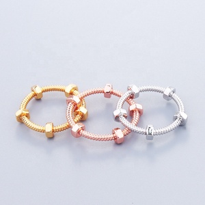 แหวนคู่รักสไตล์อินสตาแกรมสุดฮิต แหวนสกรูเหล็ก - Product Image 3