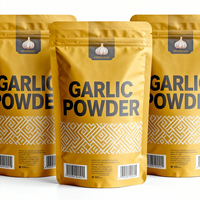 Sachets refermables en mylar personnalisés, 100 g, 250 g, 500 g, résistants à l'humidité et aux odeurs, pour poudre d'ail épicée