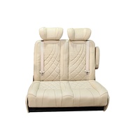 Siège double coulissant de luxe à dossier haut pour Ford Transit Sprinter, pièces intérieures pour conversion de camping-car et VR, vente en gros