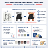 Shorts de course décontractés pour hommes avec poches zippées, légers, respirants, séchage rapide, motif uni, pour le basketball, la gym et l'entraînement