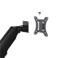 Soporte de Escritorio AUKI de 32 Pulgadas y 10 kg para Dos Monitores, con Resorte de Gas, Movimiento Completo, Compatible con VESA, Resistente, Nuevo