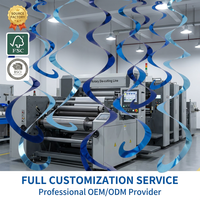Xieli Vietnam 20 pièces Guirlandes en spirale en PVC de qualité supérieure, durables, pour décorations suspendues de fête d'anniversaire