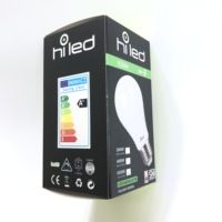 Fournisseur numérique noir mat, emballage personnalisé en Carton de qualité supérieure pour ampoule LED