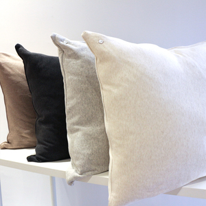 Sẵn sàng giao hàng Vỏ gối chất liệu cotton 100% mềm mại, dệt kim hình vuông, dùng được quanh năm, dùng cho nhà ở, khách sạn, làm gối tựa - Product Image 1