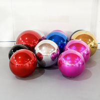 Ballon de football miroir gonflable personnalisé pour événements et promotions, ballon de football réfléchissant en PVC avec taille, couleur et logo personnalisés
