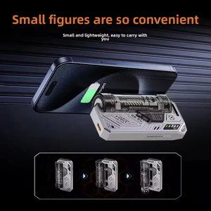 Mini Power Bank portable <span class=keywords><strong>en</strong></span> stock avec câble Type-C, affichage, batterie interchangeable, 22,5W, 5000mAh, haute capacité - Product Image 4