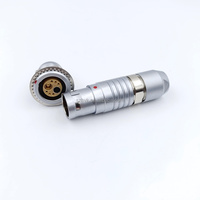 Compatible con conector de aviación de Metal Circular de la serie B, enchufe de equipo médico, tapón de rosca de tipo desenchufado