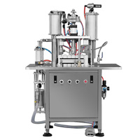 Système de remplissage d'aérosols entièrement automatique à haute efficacité, pompe à moteur, construction en acier inoxydable, capacité de 1200-1500 BPH