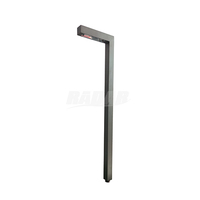Lampe de jardin en forme de L à basse tension pour allée, en laiton robuste, RPL-8906-BBR, hauteur 23 pouces, avec ampoule LED G4 fixe - Ventes entrepôt USA
