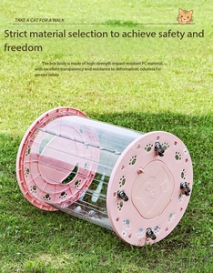Fully Enclosed Quiet Cat Treadmill Roller - Portable Outdoor Cat Toy <strong>Pet</strong> Training <strong>Fitness</strong> Equipment - Product Image 1