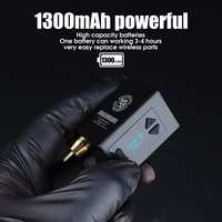 Dragonhawk Mât sans fil Alimentation pour batterie de tatouage Connecteur RCA pour machine à tatouer stylo