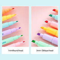 Stylos marqueurs CANIA, ensemble de surligneurs double face pour l'école, encre acrylique à l'alcool indélébile, peinture permanente imperméable pour papier
