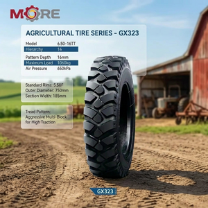 Pneu agricole solide neuf 205/60R16 GX323 à bande de roulement profonde pour tracteur, idéal pour le travail sur le terrain - Product Image 3