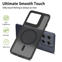 Housse magnétique mate pour Motorola Razr Ultra Plus 2025 G Power Stylus Edge 2024 Housse de protection antichoc pour téléphone Chargement sans fil