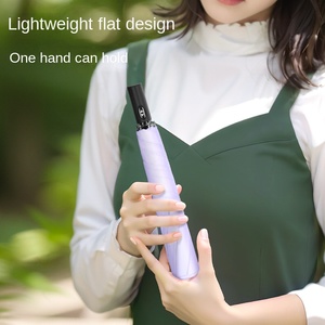 Ultra-light Full-automatic Tri-fold Sunscreen Sunshade UV Protection Dual-purpose Rain Sun <b>Umbrella</b> - Product Image 5