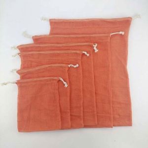 Reusable 100% Natural Fruit Vegetable Storage <b>Net</b> Bags Cotton <b>Mesh</b> Bag Reusable Produce <b>Mesh</b> <b>Net</b> Bag for Grocery - Product Image 1