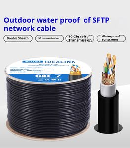 Câble <span class=keywords><strong>Ethernet</strong></span> extérieur Cat7 câble réseau SFTP étanche résistant aux UV de 100 pieds <span class=keywords><strong>pour</strong></span> CCTV/usage industriel, prise en charge PoE 10Gbps - Product Image 4