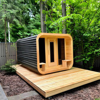 Pabrik Sauna menjual Luar Ruangan kubus mewah sauna inframerah jauh dengan pengendali WIFI, speaker Bluetooth