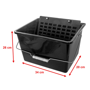 Fabrika sıcak satış boya <span class=keywords><strong>Scuttle</strong></span> ressam aracı plastik Painter'S kova ile raf 16 L. Dimen 28X38X22 siyah - Product Image 2