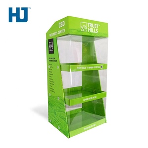 Personalizado médico aceite de <span class=keywords><strong>CBD</strong></span> de cartón mostrador estante de exhibición con PET en tienda exclusiva - Product Image 2