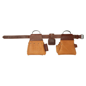 OEM Service Latest Custom Design Reusable Leather Tool Belt Customized Logo Genuine Leather Tool Bag - Product Image 2