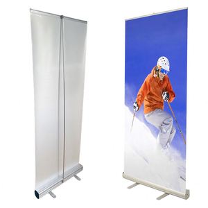 Expositor Publicitario Portátil con Marco de Aluminio y Banner Enrollable Retráctil Clásico - Product Image 1