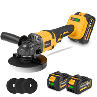 Yofidra 125mm meuleuse d'angle sans balais 4 vitesses rectifieuse sans fil coupe outil électrique pour le travail du bois pour batterie Makita 18V