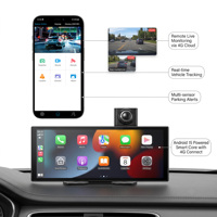 Écran de voiture 10,25 pouces CarPlay Android Auto, système d'infodivertissement sans fil pour voiture, Android 15, écran partagé, caméra embarquée, navigation GPS