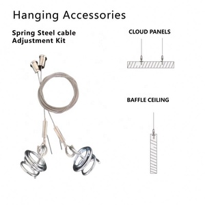Panneaux acoustiques de plafond suspendus, isolation <span class=keywords><strong>acoustique</strong></span> intérieure, déflecteur, <span class=keywords><strong>prix</strong></span> des nuages, plafond <span class=keywords><strong>suspendu</strong></span> en fil, faux plafond - Product Image 6