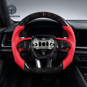 Volante de Fibra de Carbono Personalizado con Calefacción y Pantalla LED para Dodge Ram Charger Srt Challenger Hellcat (sin Airbag) - Product Image 5