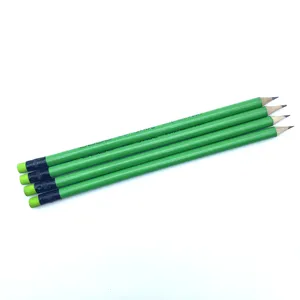 Factory Wholesale Custom Logo HB Pencil With Eraser Round Wooden Pencil