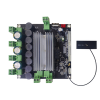 Placa Amplificadora de Potencia Clase D 2.0 2.1 4.0 4*120W, Módulo de Placa Receptora y Amplificadora de Audio DSP Clase D DAC