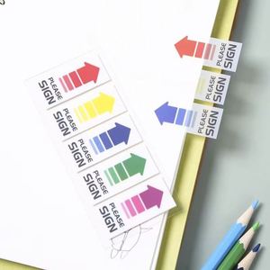 แท็บดัชนีรูปทรงลูกศรสีต่างๆ สำหรับทำเครื่องหมายหน้า ใช้ในสำนักงาน ธุรกิจ เอกสาร ลายเซ็น และเครื่องเขียน - Product Image 1