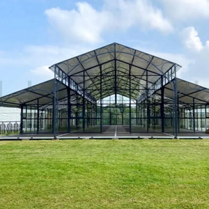 Carpa de Lujo para Eventos al Aire Libre con Capacidad para 1000 Personas, Transparente, de PVC, con Estructura de Aluminio Negro, Tipo Atrio - Product Image 3