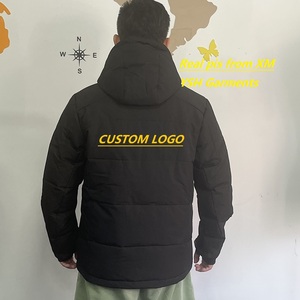 Abrigo acolchado de plumón de pato para <span class=keywords><strong>hombre</strong></span> al aire libre, cazadora de bombardero personalizada de invierno, chaqueta acolchada negra, <span class=keywords><strong>Parka</strong></span>, chaqueta de plumón para <span class=keywords><strong>hombre</strong></span> - Product Image 4