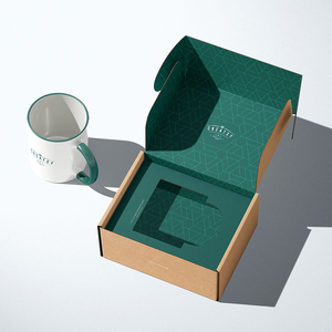 Elegante Confezione Personalizzata per Caffè e Tè con Logo, per Confezionare Tazze di Espresso come <span class=keywords><strong>Regalo</strong></span> e Soluzione di Spedizione con un Tocco Ecologico - Product Image 1