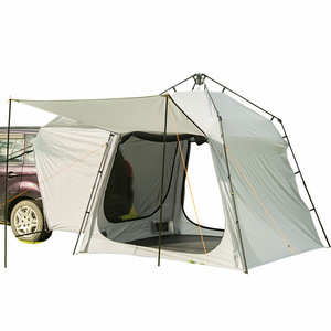 Tente de camping arrière pour voiture, 220cm x 220cm x 195cm, imperméable, double couche, polyester, pour extension de toit latéral de voiture - Product Image 3
