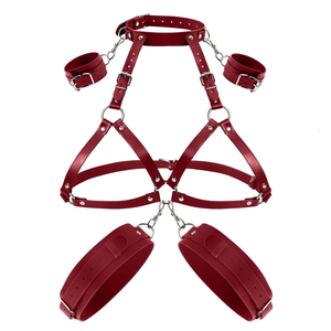 Accesorios de Bondage <span class=keywords><strong>BDSM</strong></span>, Esposas para Muñecas, Correas para Piernas, Correas para Cama, Juguetes Sexuales para Mujeres, Juego SM - Product Image 1