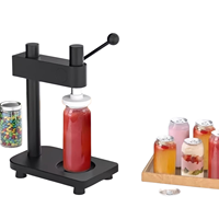 Machine de scellage manuelle commerciale pour canettes de thé au lait, de haute qualité, réglable, pour boissons, machine de capsulage extérieure pour la vente de rue