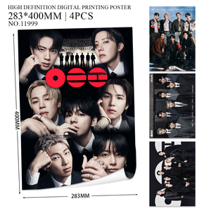 ชุดโปสเตอร์เสียงประกอบสี่ชิ้นสำหรับอัลบั้มอาริรัง |   ของขวัญของเหล่าคนดัง เช่น จิน ซูก้า จีมิน เจโฮป อาร์เอ็ม วี เจเค สำหรับแฟนคลับ - Product Image 1