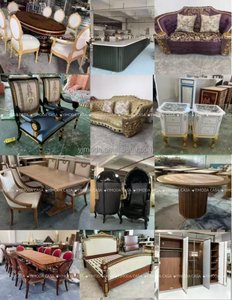 Fauteuil à bascule Chesterfield en cuir rose, style baroque européen classique, fauteuil à bascule royal baroque à accoudoirs ailés - Product Image 6