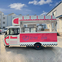 Tricycle alimentaire de haute qualité avec congélateur, chariot alimentaire électrique, chariots à café, remorque alimentaire pour crème glacée