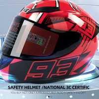 Casque de moto intégral tout-terrain casque de course de moto pour les quatre saisons