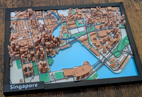 Vashine, Impresión 3D, OEM, ODM, Edificios de Dibujos Animados Famosos Mundialmente, Juguetes Divertidos para Niños, Decoración del Hogar, Modelo en Miniatura de la Ciudad, Mapa 3D