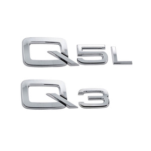 Emblema 3D in ABS Cromato <span class=keywords><strong>Nero</strong></span> con <span class=keywords><strong>Logo</strong></span> Q2 Q3 Q4 Q5 Q6 Q7 Q8, Lettere e Numeri, Adesivo per Bagagliaio Auto, Decalcomania Autoadesiva per Carrozzeria - Product Image 5