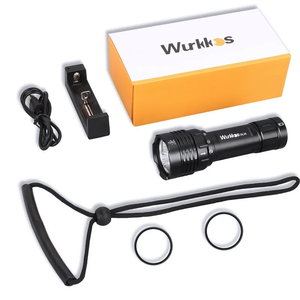 Wurkcos DL30 senter Selam, Senter LED Lumens tinggi 3600lm lempar panjang waktu lari bawah air multi-fungsi dapat diisi ulang - Product Image 4