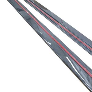 Falda lateral de fibra de carbono estilo KB <span class=keywords><strong>A6</strong></span> C8 <span class=keywords><strong>Allroad</strong></span> para Audi <span class=keywords><strong>A6</strong></span> <span class=keywords><strong>Allroad</strong></span> 2019-2022 - Product Image 4