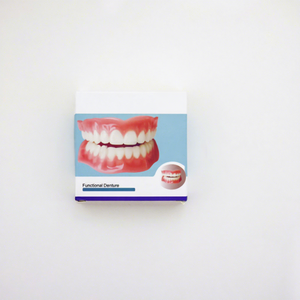 Fausses dents en silicone, placages dentaires confortables, prothèses flexibles, accessoires de sourire blancs et roses - Product Image 4